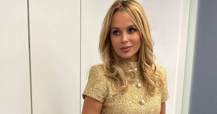 Amanda Holden wows at Christmas party in ‘golden bauble’ mini dress you can shop