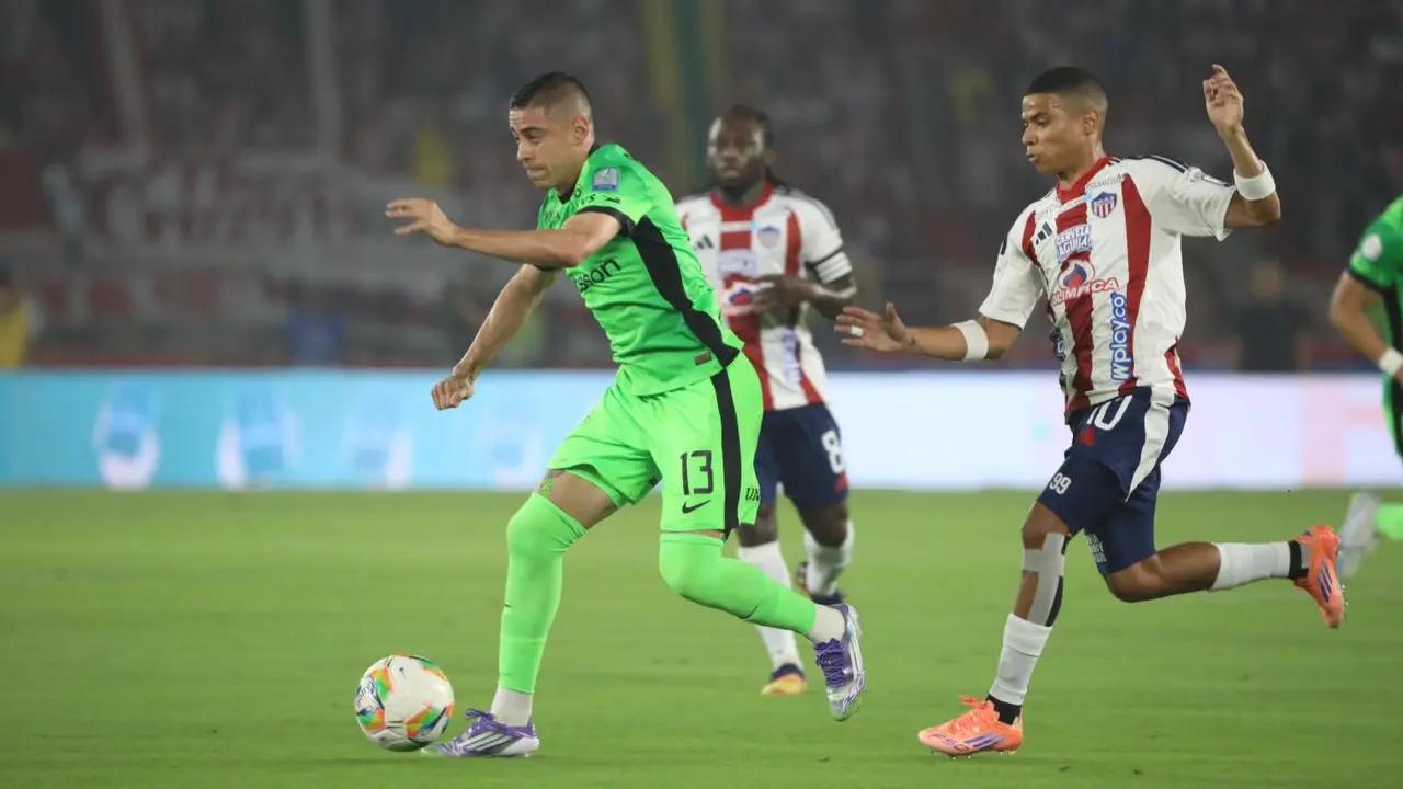 Junior remontó y venció 2-1 a Nacional por el grupo A de los cuadrangulares de la Liga BetPlay