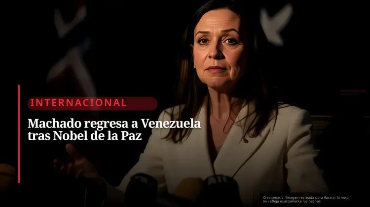 María Corina Machado declara su regreso a Venezuela tras discurso en Oslo