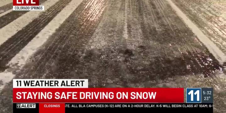 DRIVE SAFE: Icy road conditions early Thursday morning