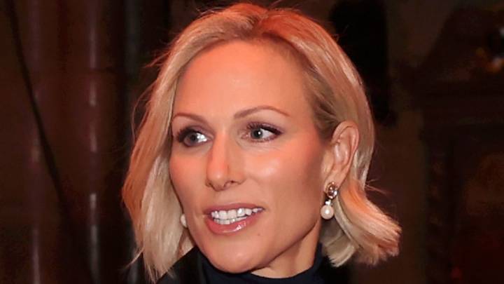Zara Tindall goes bare-legged in midnight blue outfit at Christmas carol concert