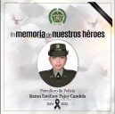 Ministerio de Defensa ofrece hasta $200 millones por información sobre asesinos de patrullera en Huila
