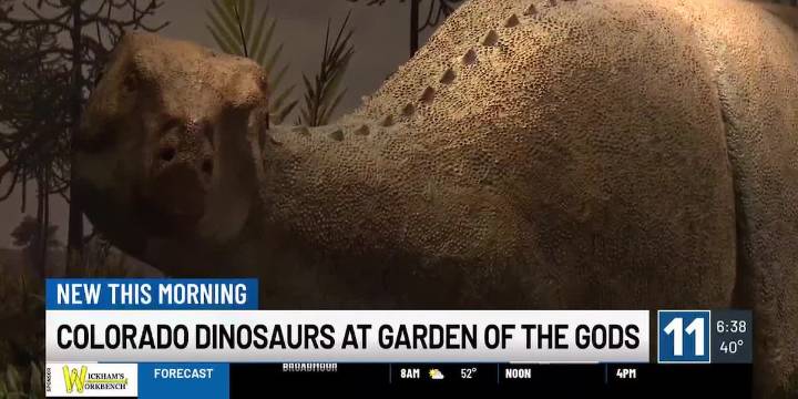 Colorado dinosaurs at Garden of the Gods