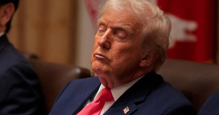 See Every Angle of Donald Trump, 79, Nodding Off in His Own Cabinet Meeting