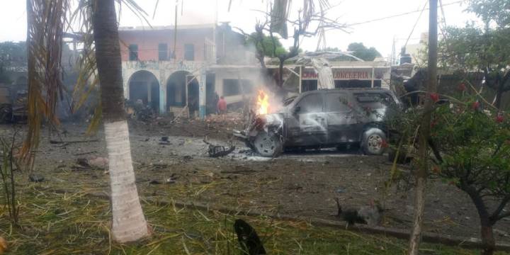 FGR indaga como terrorismo el ataque de coche bomba en Coahuayana, Michoacán