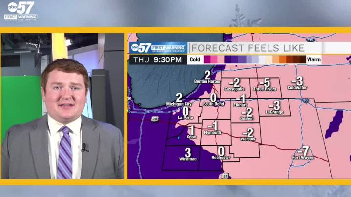 Dangerously cold weather settles into Michiana tonight