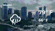 Miami: pronóstico del tiempo para este domingo 14 de diciembre