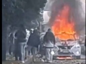 Taxi explota iba cargado de cohetes en la México