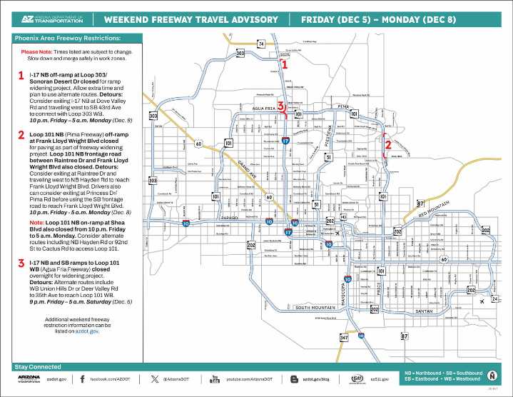 No Chandler freeway closures this weekend