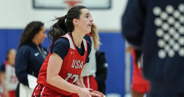 Caitlin Clark returns to court after injury-filled season, making USA Basketball senior team debut