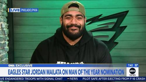 Philadelphia Eagles offensive tackle Jordan Mailata nominated for Walter Payton NFL Man of the Year