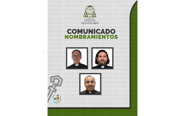 Anuncia obispo de la Diócesis nuevos nombramientos