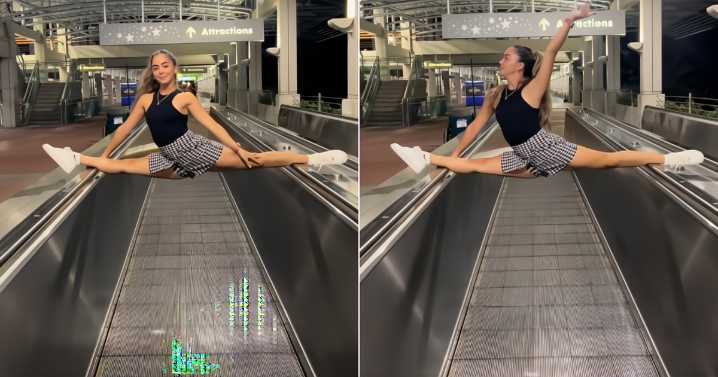 Bailarina cubana deslumbra con acrobacia en cinta caminadora