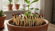 El truco del fósforo en la tierra que revive plantas débiles en pocos días