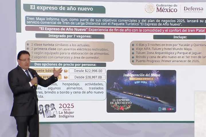 Tren Maya anuncia paquetes turísticos y expreso especial de Fin de Año
