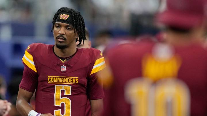 Commanders QB Jayden Daniels’ status for Vikings game won’t be known until Friday