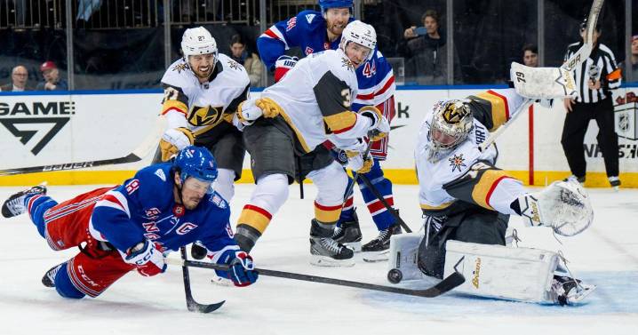 Eichel scores late in OT as Golden Knights beat Rangers 3
