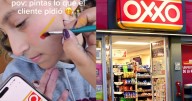 Joven pinta-caritas se vuelve viral cuando una pequeña le pide que le dibuje el logo de Oxxo en la mejilla