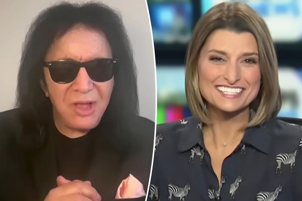 Kiss frontman Gene Simmons awkwardly flirts with TV news anchor: 'Do you model?'