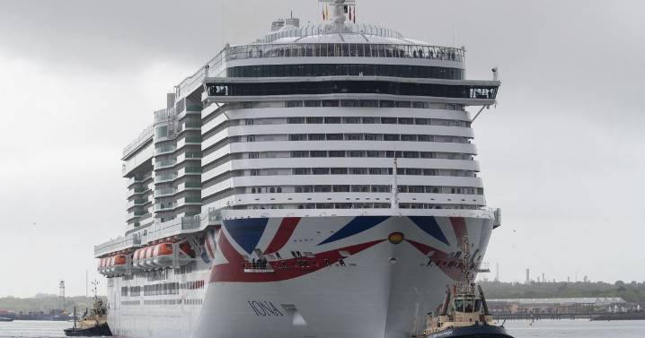 P&O cruise trapped in port after 18 containers of bananas fall into sea