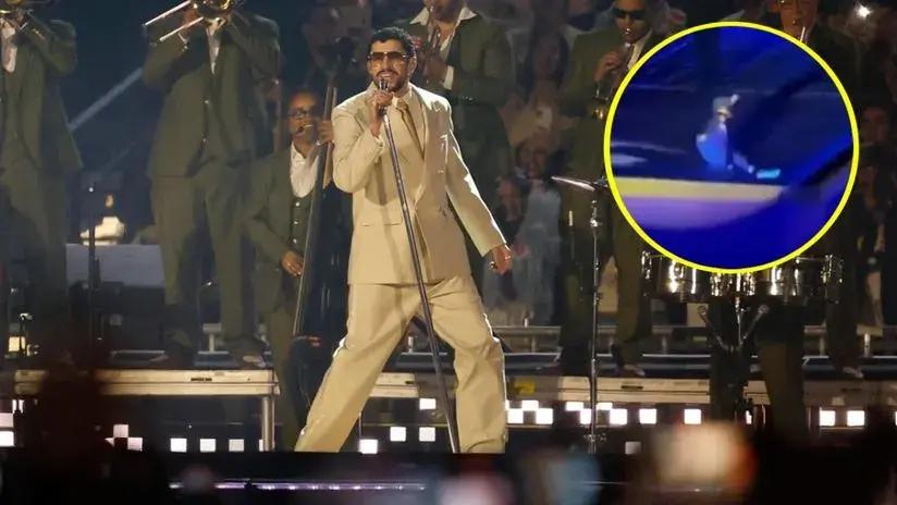 Bad Bunny sufrió aparatosa caída en el primer concierto en México de su gira DtMF World Tour [VIDEO]