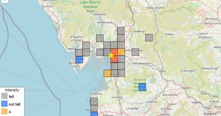 Rare earthquake strikes Lancashire at Silverdale with homes left shaking