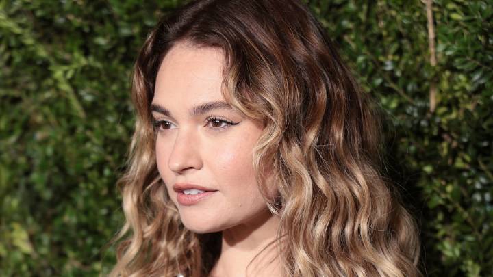 Lily James stuns in bikini on the beach as she shows off natural look in new photo
