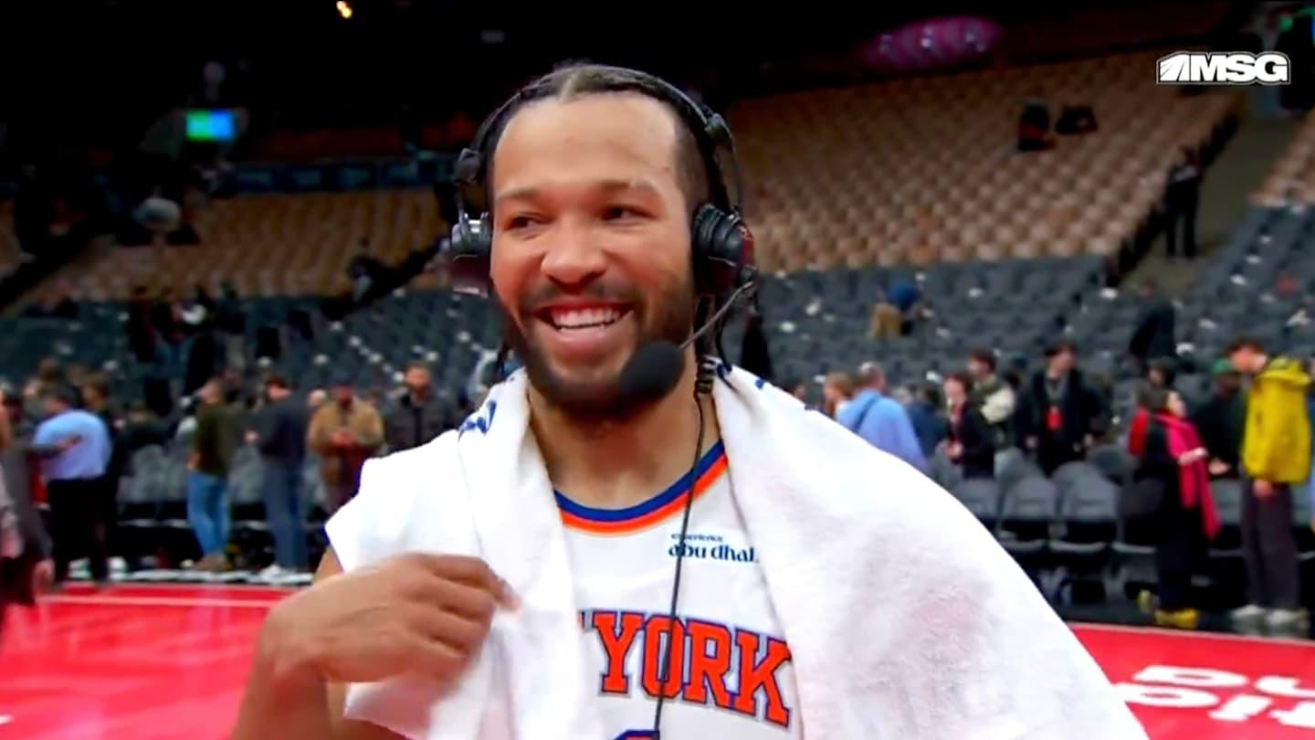 Jalen Brunson Hilariously Avoids Gambling Question as Knicks Head to Vegas for NBA Cup
