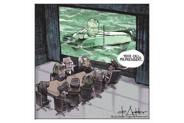 Editorial cartoon for Sunday, December 7, 2025