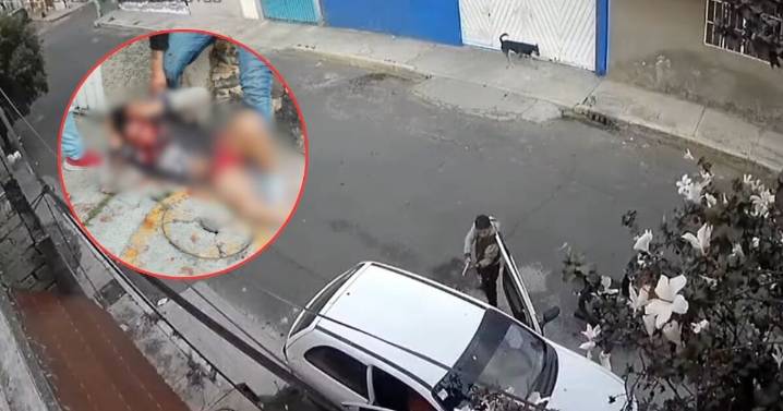 Se le traba la pistola a ladrón en Valle de Chalco y termina VAPULEADO por vecinos