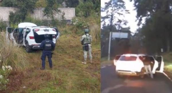Comando armado persigue a pareja y logran escapar en carretera a Cuernavaca