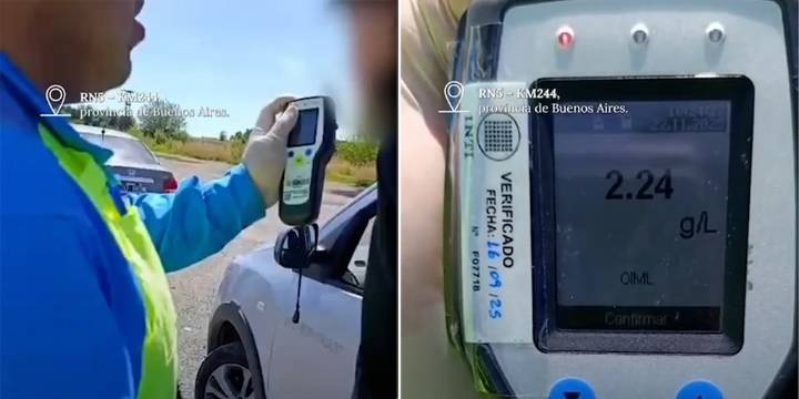 “Él se estaba durmiendo”: la insólita excusa de un conductor que fue detenido mientras manejaba borracho en la Ruta 5