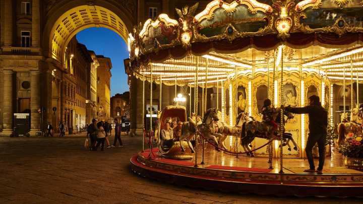 Turn Dollar Tree Items Into A Stunning Holiday Glass Carousel Centerpiece With A DIY