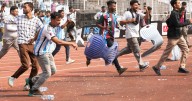 Messi's tour of India gets off to chaotic start as angry fans storm field