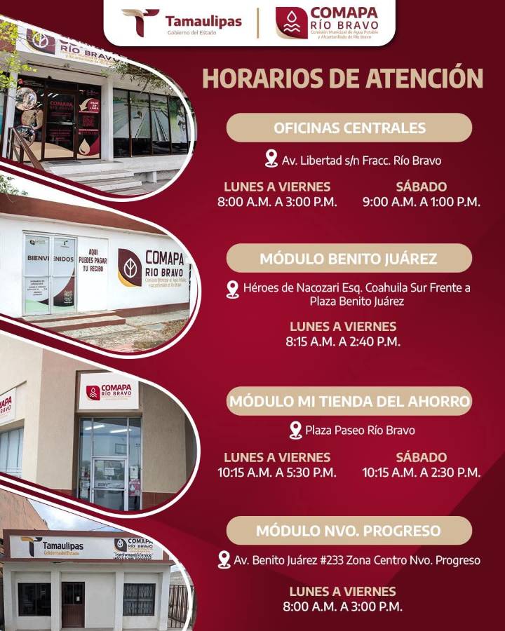 Comapa Río Bravo lista para servirte