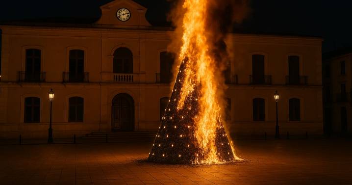 Pobladores queman el árbol de Navidad y toman el ayuntamiento en Morelos para exigir justicia tras el atropellamiento de un menor y un adulto por una patrulla municipal