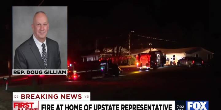 Upstate representative, family safe after home catches on fire in Union county