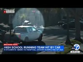Video shows Anaheim High School running team members struck by vehicle in crash