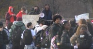 Oakland Mills High students leave school early to protest deferred renovations