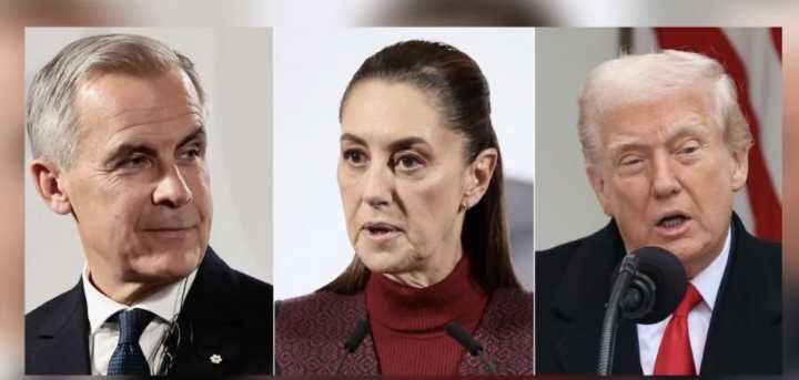 Antes de la revisión del T-MEC en 2026, Trump, Sheinbaum y Carney se reunirán este viernes en EU