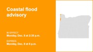 Coastal flood advisory active for Clatsop County Coast and Tillamook County Coast until Monday evening
