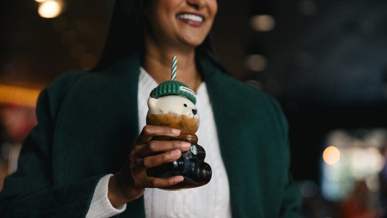 'Bearista' cups up for grabs in the 'Starbucks for Life' holiday game
