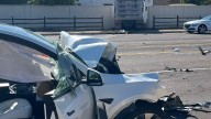 Tesla, dump truck crash head-on in Scottsdale