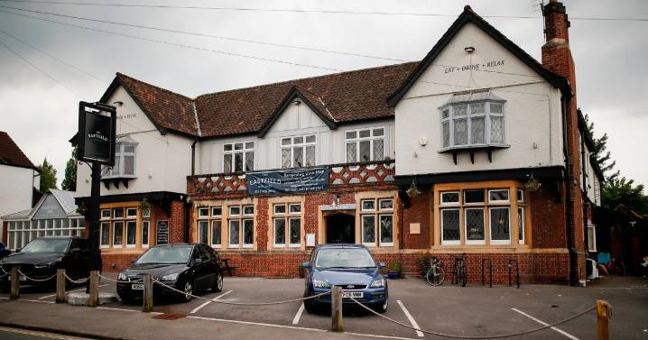 We have a pint in the neighbourhood pub with a skittles alley and the largest beer garden in the city