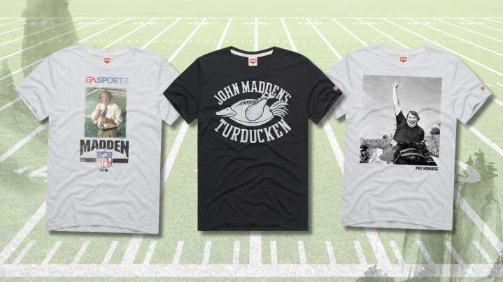 Shop John Madden Homage apparel collection, NFL apparel