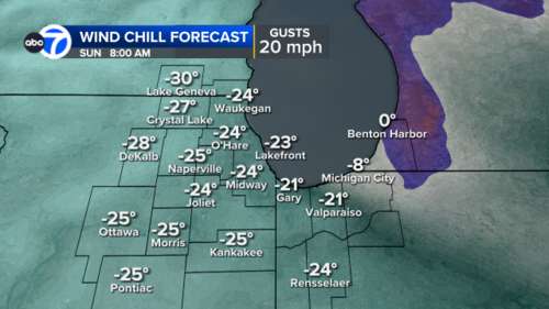 Chicago wind chill warning: Chicago weather forecast calls for snow, dangerous cold this weekend