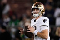 Notre Dame QB CJ Carr named finalists for Freshman of the Year award