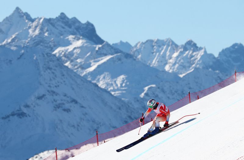 Alpine skiing-Olympic champion Gisin airlifted after crash in training