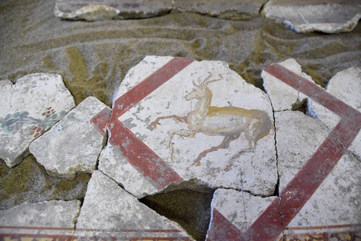 Usan un robot y una IA para unir las piezas de los frescos de Pompeya Rompecabezas de hace 2000 años.