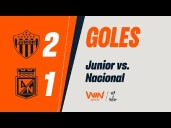 Resumen, goles y video: Junior venció 2-1 a Atlético Nacional por la Liga BetPlay